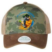 It Is 5 Oclock Somewhere Parrot Drinking Summer Vacation Legacy Tie Dye Trucker Hat