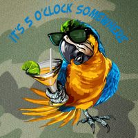 It Is 5 Oclock Somewhere Parrot Drinking Summer Vacation Legacy Tie Dye Trucker Hat