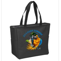 It Is 5 Oclock Somewhere Parrot Drinking Summer Vacation Zip Tote Bag