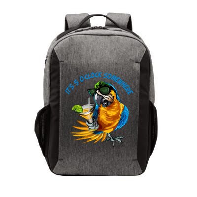 It Is 5 Oclock Somewhere Parrot Drinking Summer Vacation Vector Backpack