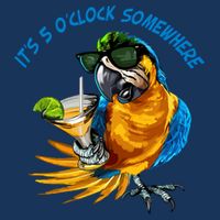 It Is 5 Oclock Somewhere Parrot Drinking Summer Vacation Infant Baby Jersey Bodysuit