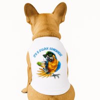 It Is 5 Oclock Somewhere Parrot Drinking Summer Vacation Doggie Tank