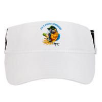 It Is 5 Oclock Somewhere Parrot Drinking Summer Vacation Adult Drive Performance Visor