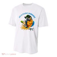 It Is 5 Oclock Somewhere Parrot Drinking Summer Vacation Youth Performance Sprint T-Shirt