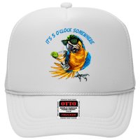 It Is 5 Oclock Somewhere Parrot Drinking Summer Vacation Trucker Hat