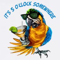 It Is 5 Oclock Somewhere Parrot Drinking Summer Vacation Trucker Hat