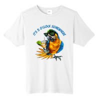 It Is 5 Oclock Somewhere Drinking Parrot Tall Fusion ChromaSoft Performance T-Shirt