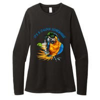 It Is 5 Oclock Somewhere Drinking Parrot Womens CVC Long Sleeve Shirt