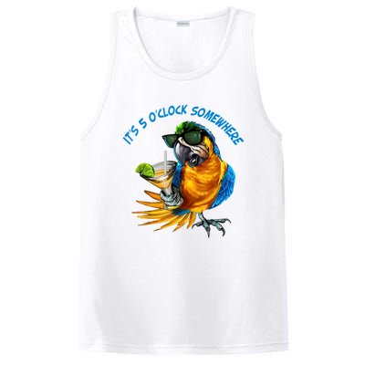 It Is 5 Oclock Somewhere Drinking Parrot PosiCharge Competitor Tank