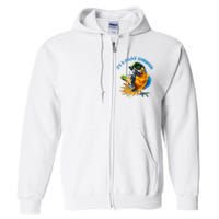 It Is 5 Oclock Somewhere Drinking Parrot Full Zip Hoodie