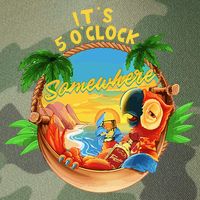 It Is 5 O'clock Somewhere Parrot Drinking Summer Vacation Legacy Tie Dye Trucker Hat