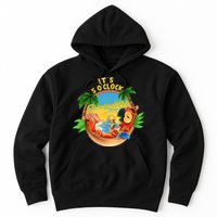 It Is 5 O'clock Somewhere Parrot Drinking Summer Vacation Hoodie