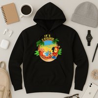 It Is 5 O'clock Somewhere Parrot Drinking Summer Vacation Hoodie