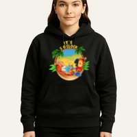 It Is 5 O'clock Somewhere Parrot Drinking Summer Vacation Hoodie