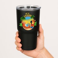 It Is 5 O'clock Somewhere Parrot Drinking Summer Vacation Tumbler