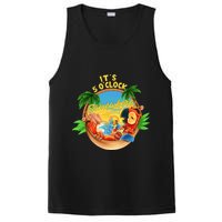 It Is 5 O'clock Somewhere Parrot Drinking Summer Vacation PosiCharge Competitor Tank