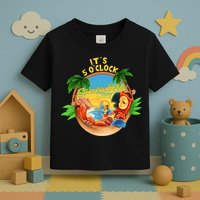 It Is 5 O'clock Somewhere Parrot Drinking Summer Vacation Toddler T-Shirt