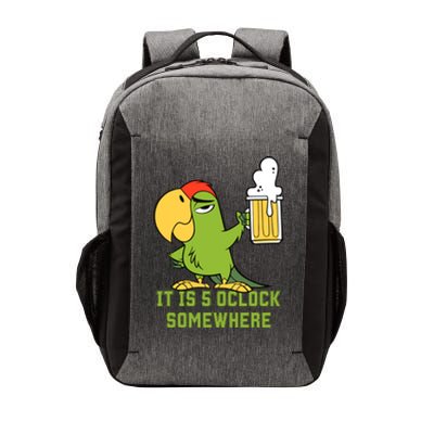 It Is 5 Oclock Somewhere Parrot Drinking Vector Backpack