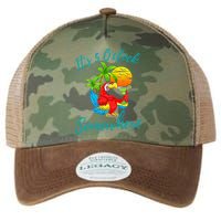 It Is 5 O'clock Somewhere Drinking Parrot Legacy Tie Dye Trucker Hat