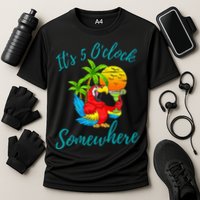 It Is 5 O'clock Somewhere Drinking Parrot Performance Shirt