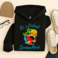 It Is 5 O'clock Somewhere Drinking Parrot Hoodie