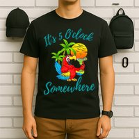 It Is 5 O'clock Somewhere Drinking Parrot T-Shirt