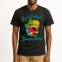 It Is 5 O'clock Somewhere Drinking Parrot Tall T-Shirt