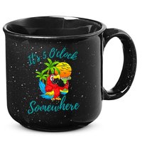 It Is 5 O'clock Somewhere Drinking Parrot 15oz Campfire Ceramic Mug