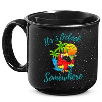 It Is 5 O'clock Somewhere Drinking Parrot 15oz Campfire Ceramic Mug