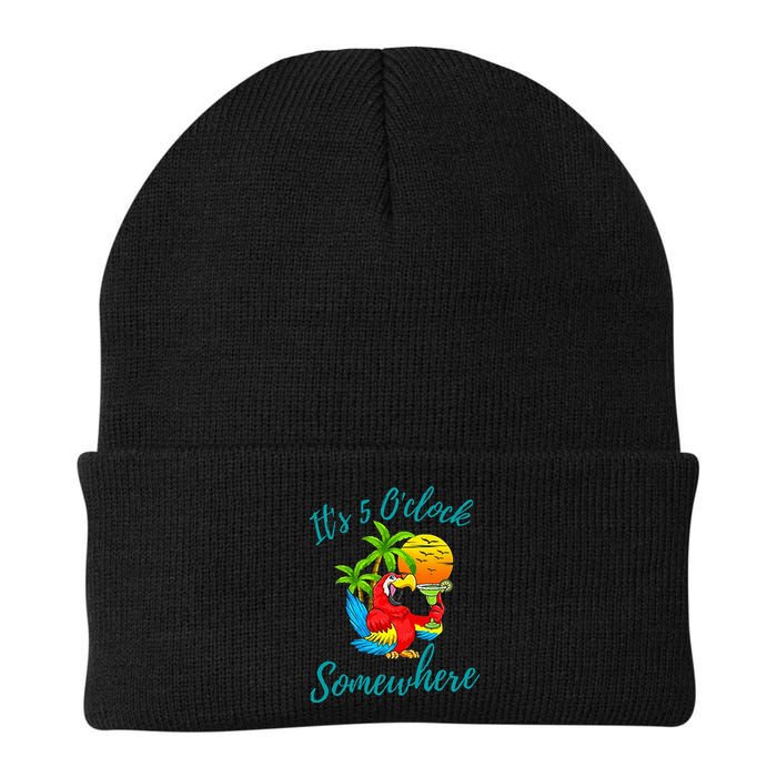 It Is 5 O'clock Somewhere Drinking Parrot Beanie