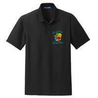 It Is 5 O'clock Somewhere Drinking Parrot Dry Zone Grid Polo