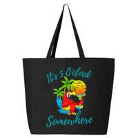 It Is 5 O'clock Somewhere Drinking Parrot 25L Jumbo Tote