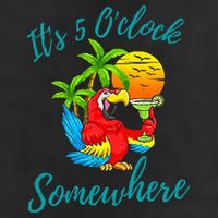 It Is 5 O'clock Somewhere Drinking Parrot 25L Jumbo Tote