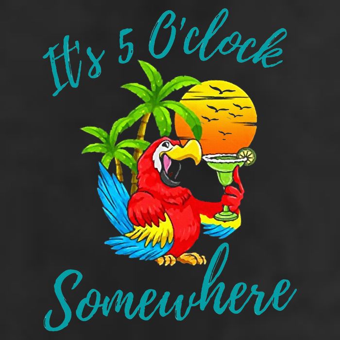 It Is 5 O'clock Somewhere Drinking Parrot 25L Jumbo Tote