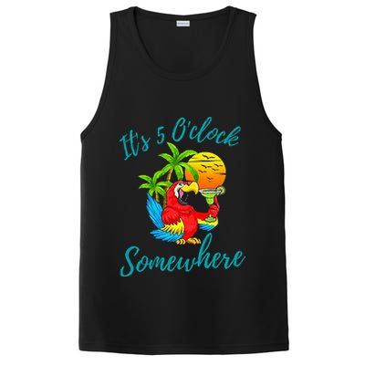 It Is 5 O'clock Somewhere Drinking Parrot PosiCharge Competitor Tank