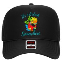It Is 5 O'clock Somewhere Drinking Parrot Hat