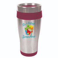 It Is 5 O'clock Somewhere Drinking Parrot 16oz Travel Tumbler