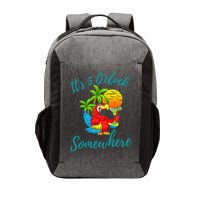 It Is 5 O'clock Somewhere Drinking Parrot Vector Backpack