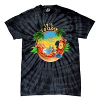 It Is 5 Oclock Somewhere Parrot Drinking Summer Vacation Tie-Dye T-Shirt