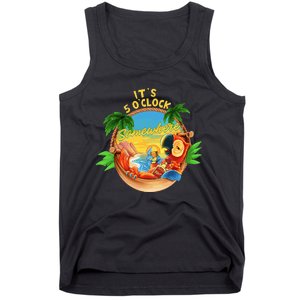 It Is 5 Oclock Somewhere Parrot Drinking Summer Vacation Tank Top