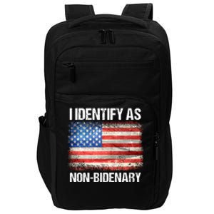 I Identify As NonBidenary Shirt Funny Anti Biden Impact Tech Backpack