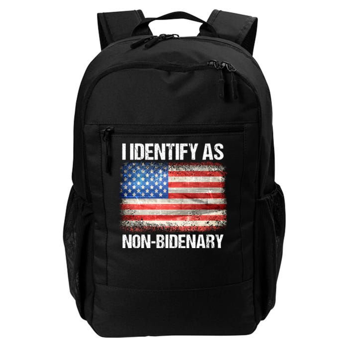 I Identify As NonBidenary Shirt Funny Anti Biden Daily Commute Backpack