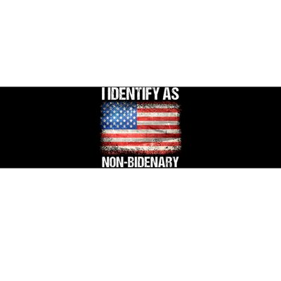 I Identify As NonBidenary Shirt Funny Anti Biden Bumper Sticker