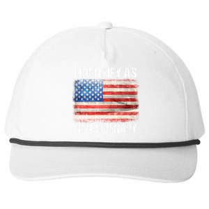 I Identify As NonBidenary Shirt Funny Anti Biden Snapback Five-Panel Rope Hat