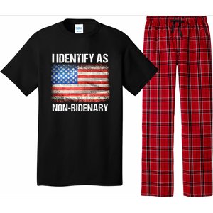 I Identify As NonBidenary Shirt Funny Anti Biden Pajama Set