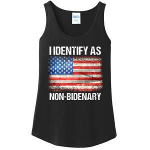 I Identify As NonBidenary Shirt Funny Anti Biden Ladies Essential Tank