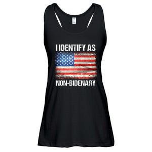 I Identify As NonBidenary Shirt Funny Anti Biden Ladies Essential Flowy Tank