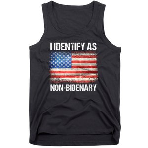 I Identify As NonBidenary Shirt Funny Anti Biden Tank Top