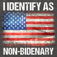 I Identify As NonBidenary Shirt Funny Anti Biden Vector Backpack