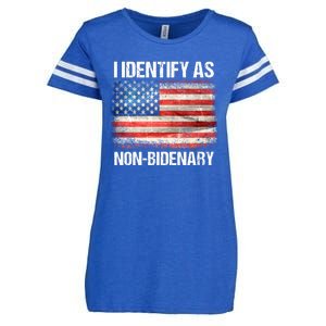 I Identify As NonBidenary Shirt Funny Anti Biden Enza Ladies Jersey Football T-Shirt